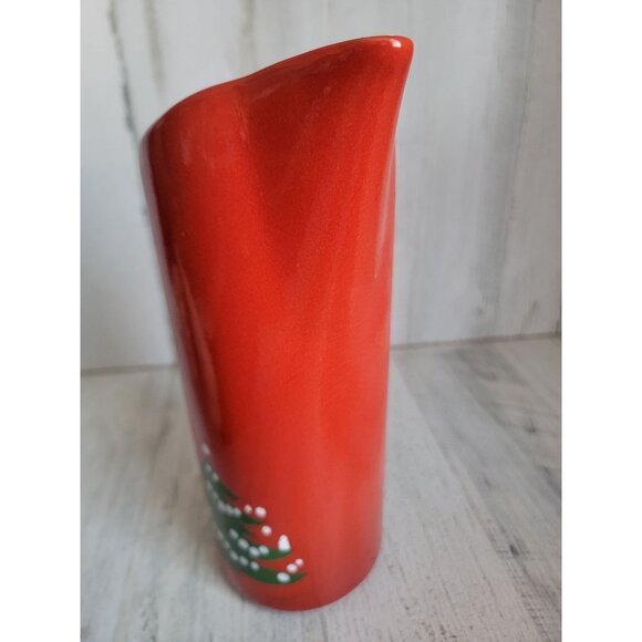 Vintage Waechtersbach Red xmas pitcher milk jug drink - Picture 4 of 6